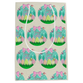 Niedliche Ostereierjagd und farbenfrohe Schmetterl Mittlere Geschenktüte