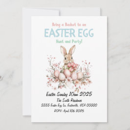 Niedliche Ostereierjagd und Party Einladung