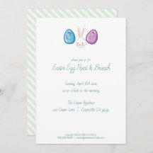 Niedliche Ostereisjagd & Brunch Einladung