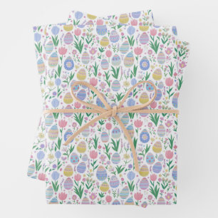 Niedliche Ostergeschenkwrake Geschenkpapier Set