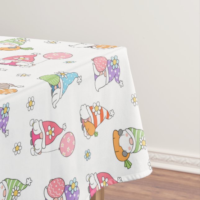 Niedliche Ostergome Girly Spring Blumen Eier Tischdecke (Beispiel)