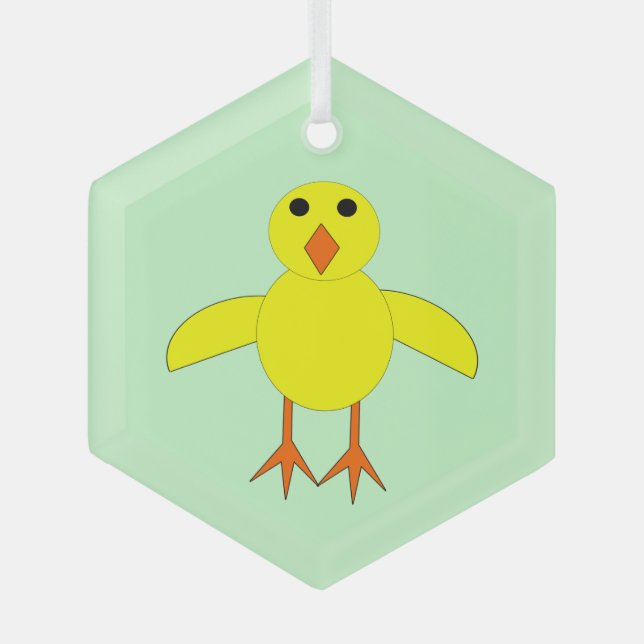 Niedliche Osterkeule Ornament Aus Glas (Vorderseite)