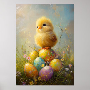 Niedliche Ostermalerei Poster