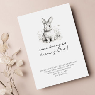 Niedliche Ostern Geburtstagseinladung Einladung
