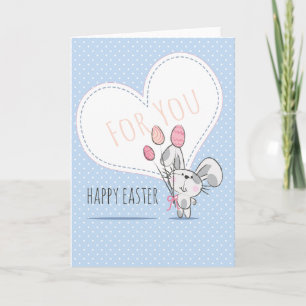 Niedliche Ostern-Gruß-Karte Feiertagskarte