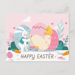 Niedliche Osterpostkarte Postkarte