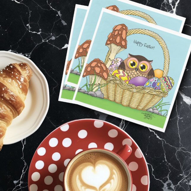 Niedliche Osterschale Serviette (Von Creator hochgeladen)