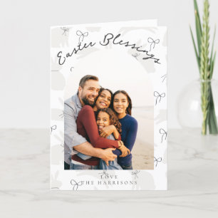 Niedliche Ostersegnung 1 Foto Arch Holiday Card Feiertagskarte