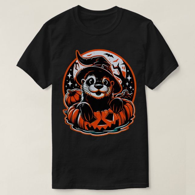 Niedliche Otter-Hexe zwischen Kids Boys Womens 3 T-Shirt (Design vorne)