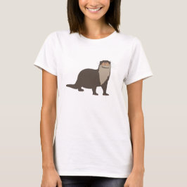 Niedliche Otter-Illustration T-Shirt