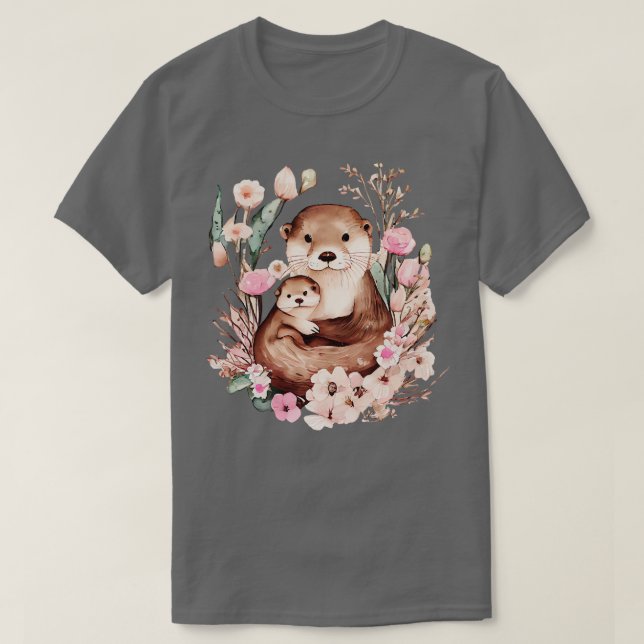 Niedliche Otter T-Shirt (Design vorne)