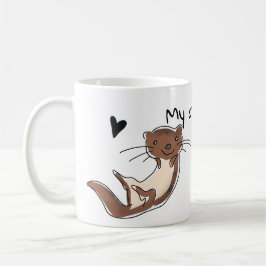 Niedliche Otter-Tasse Kaffeetasse
