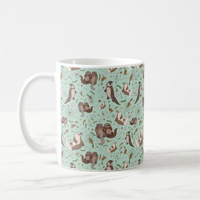 Niedliche Otter-Tasse Kaffeetasse (Links)