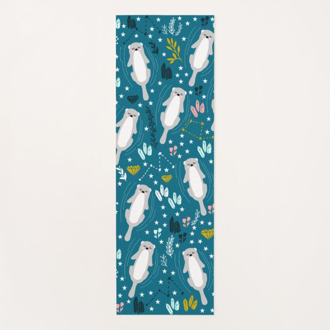 Niedliche Otters Yoga Mat Yogamatte (Vorderseite)