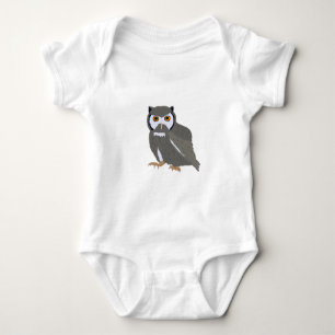 Niedliche Owl Illustration Baby Strampler