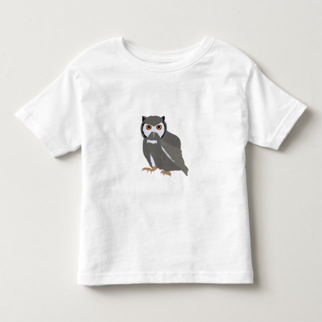 Niedliche Owl Illustration Kleinkind T-shirt (Vorderseite)