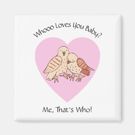 Niedliche Owls Valentine Holiday Wer Lieben You Ba Magnet