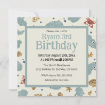 Niedliche Ozeantiere Baby/Kleinkind nach Maß Gebur