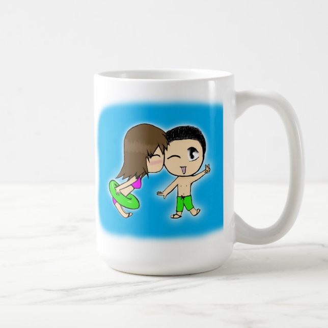 Niedliche Paare Kaffeetasse (Rechts)
