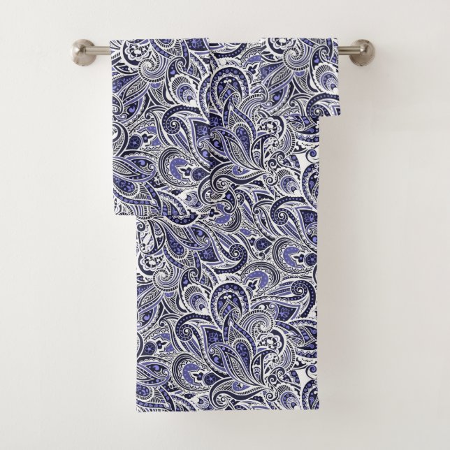Niedliche Paisley-Muster Badhandtuch Set (Insitu)