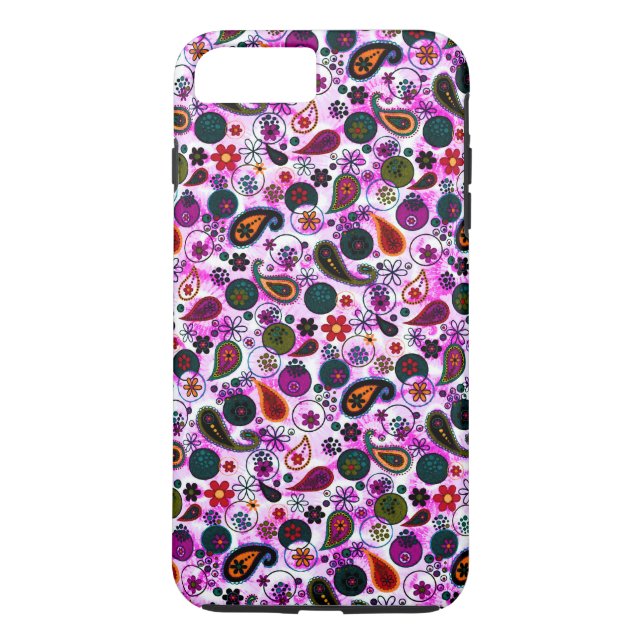 Niedliche Paisley-Muster Case-Mate iPhone Hülle (Rückseite)