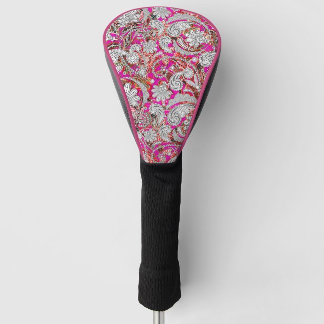 Niedliche Paisley-Muster Golf Headcover (Vorderseite)
