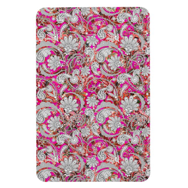 Niedliche Paisley-Muster Magnet (Vertikal)