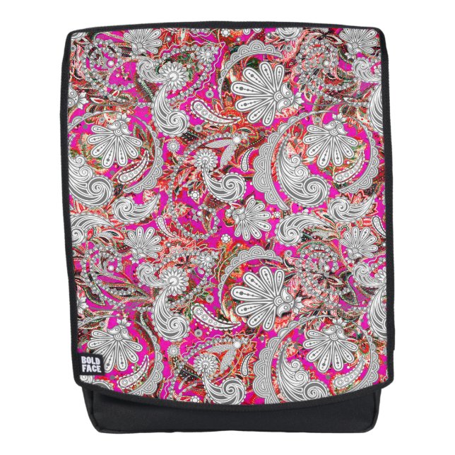 Niedliche Paisley-Muster Rucksack (Vorderseite)
