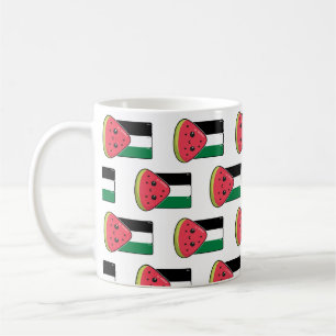 Niedliche Palästinafahne mit wassermelonfreiem Pal Kaffeetasse