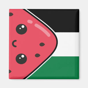 Niedliche Palästinafahne mit wassermelonfreiem Pal Magnet