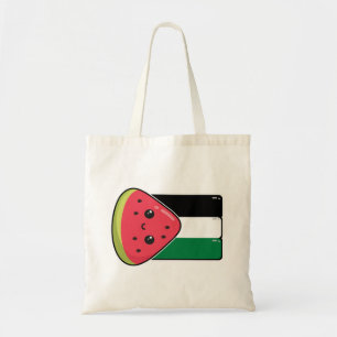 Niedliche Palästinafahne mit wassermelonfreiem Pal Tragetasche