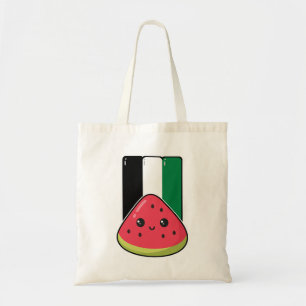 Niedliche Palästinafahne mit wassermelonfreiem Pal Tragetasche
