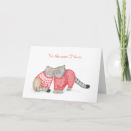 Niedliche Pallas-Katzen in Liebe Valentinenkarte Karte