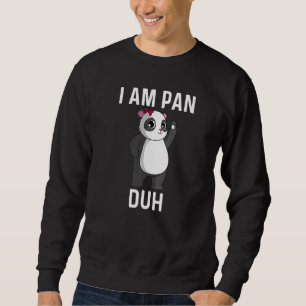 Niedliche Panda Art für Männer Roter Riesenwald Ba Sweatshirt