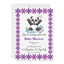 Niedliche Panda-Babydusche