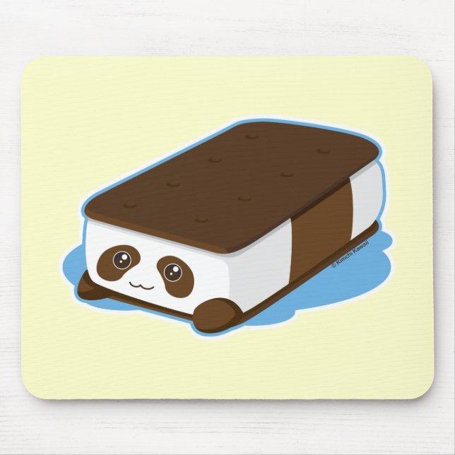 Niedliche Panda-Bar-Eiscreme Mousepad (Vorne)