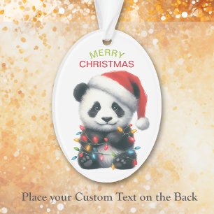 Niedliche Panda Bär String Lights Kinder Weihnacht Ornament