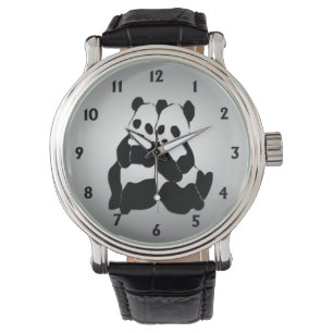 Niedliche Panda-Bären Armbanduhr