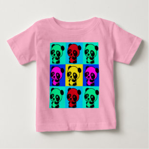 Niedliche Panda Bärenkunst Baby T-shirt