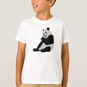 Niedliche Panda-Bärn-Kinder T-Shirt