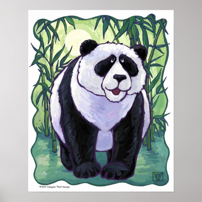 Niedliche Panda Bear Art Poster (Vorne)