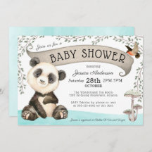 Niedliche Panda Bear Baby Dusche