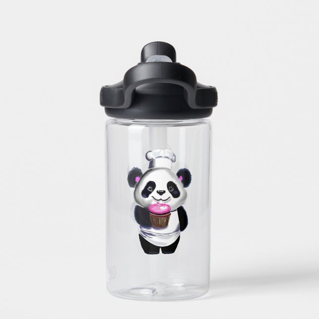 Niedliche Panda Bear Wasserflasche Trinkflasche (Rückseite)