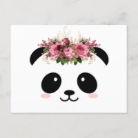 Niedliche Panda-Blumenkrone