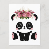 Niedliche Panda-Blumenkrone