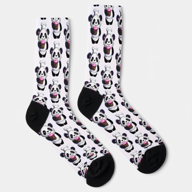 Niedliche Panda Crew Socks Socken (Rechts)