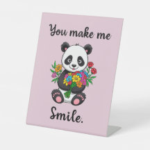 Niedliche Panda, die mich zum Lächeln bringt