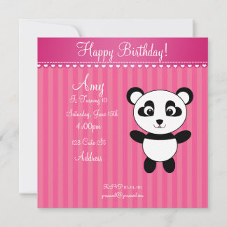 Niedliche Panda-Einladung Einladung