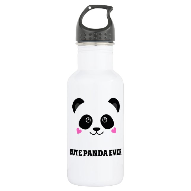 Niedliche Panda-Ess-Flasche Edelstahlflasche (Vorderseite)