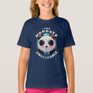 Niedliche Panda findet Montage unerträglich   Börs T-Shirt